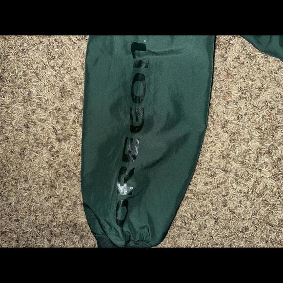 Vtg Nike University Of Oregon 1/4 Zip Spellout Swoosh Jacket - Picture 9 of 11